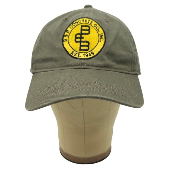 B & B Concrete Strapback Cap Hat Trucker Baseball Embroidered Patch Gray - Picture 13 of 13